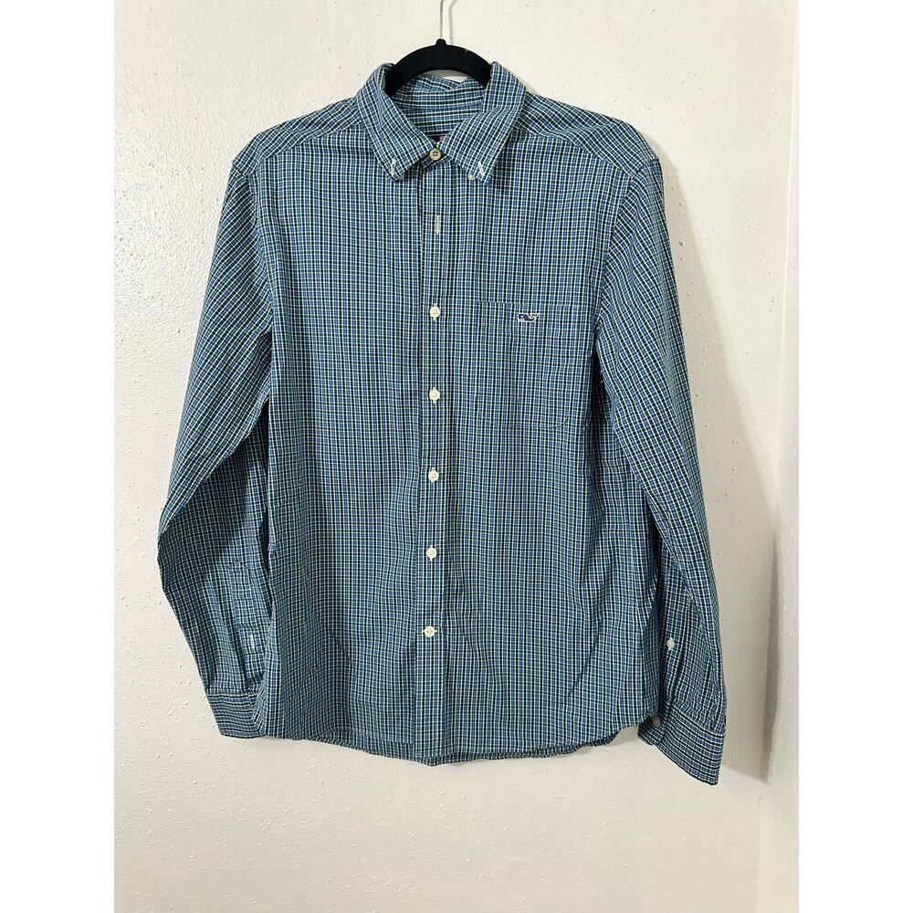 Vineyard vines plaid long sleeves men size S